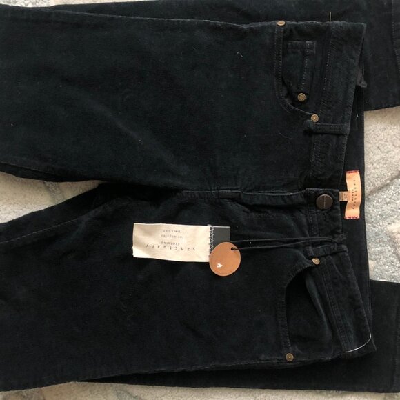 SANCTUARY DENIM Corduroy Jeans Size 28 Black NWT - Picture 4 of 6